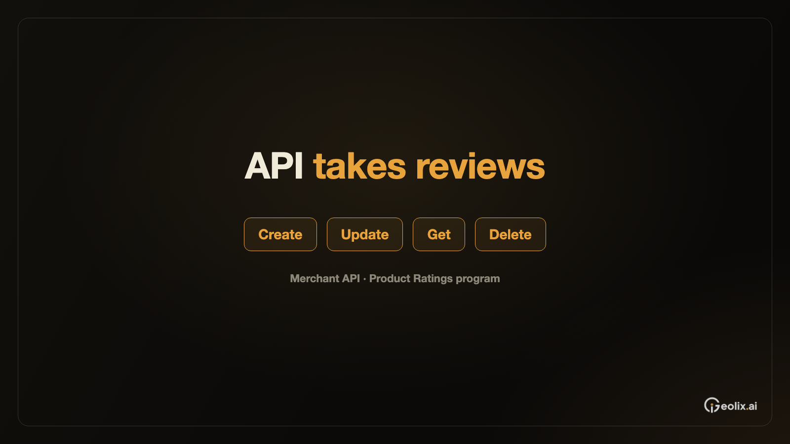 商家可通过 Merchant API 提交商品评论